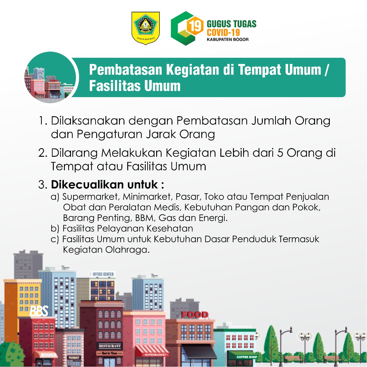 Berikut aturan PSBB Kabupaten Bogor