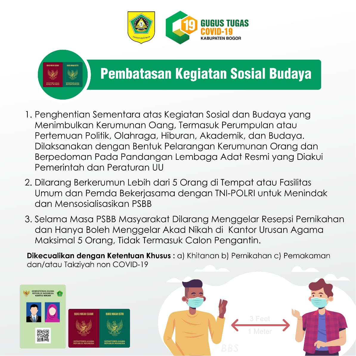 Berikut aturan PSBB Kabupaten Bogor