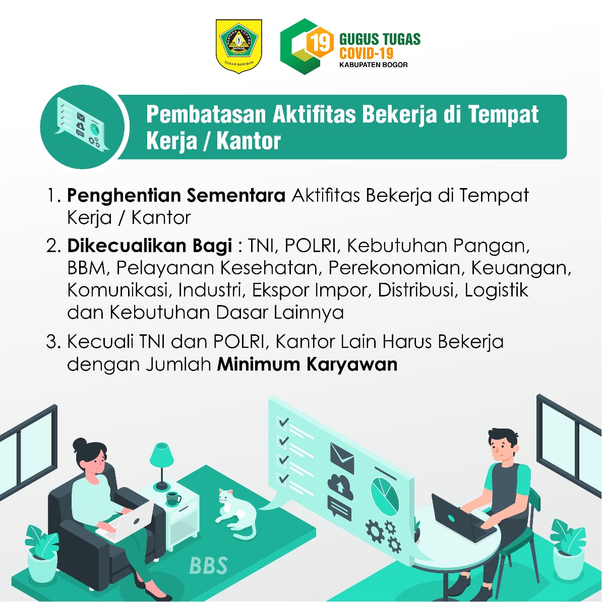Berikut aturan PSBB Kabupaten Bogor