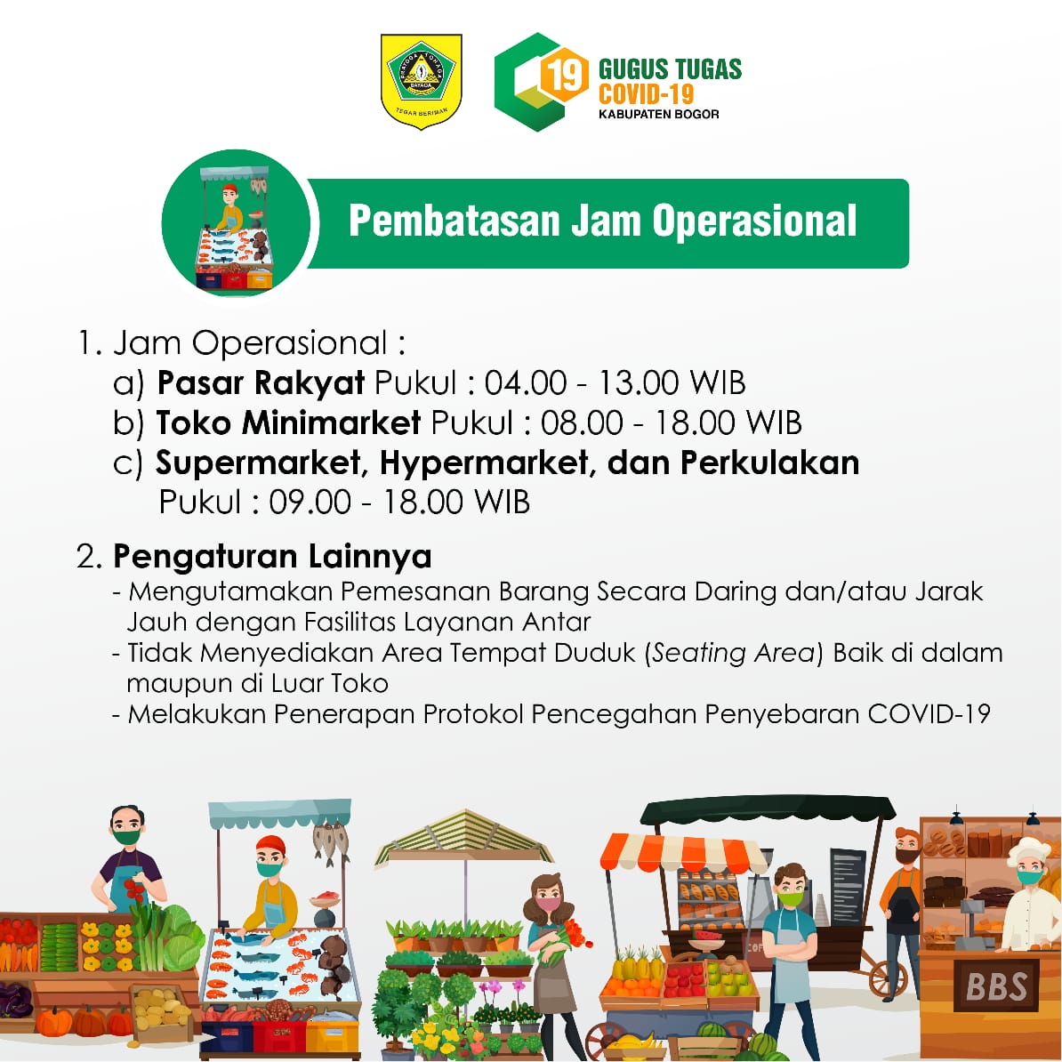 Berikut aturan PSBB Kabupaten Bogor