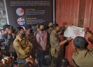 Wali Kota Bogor Bima Arya mendatangi Tempat Hiburan Malam (THM) X-Clusive Cafe & Karaoke