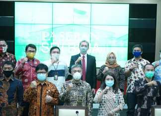 Wakil Wali Kota Bogor Dedie Rachim, didampingi Sekretaris Daerah Kota Bogor Ade Sarip Hidayat serta jajaran kepala dinas