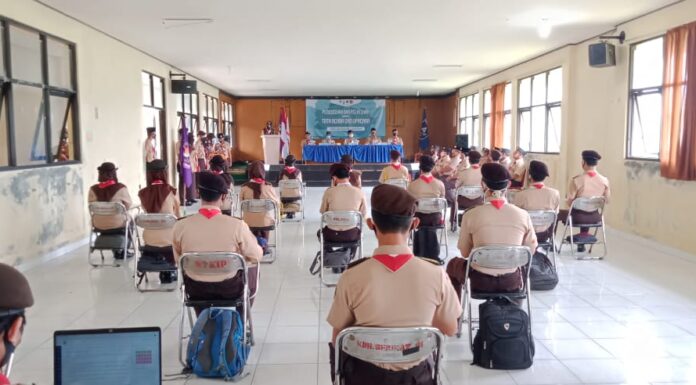 Pramuka Kwartir Cabang Kabupaten Bogor menggelar Diklat Tata Acara dan Upacara.