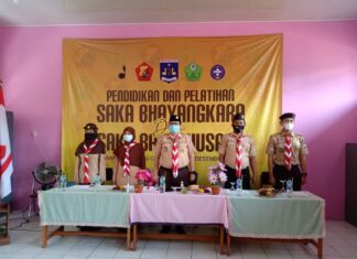Diklat Saka Bhayangkara dan Bakti Husada Kembangkan Potensi Pramuka Kwarran Cibinong