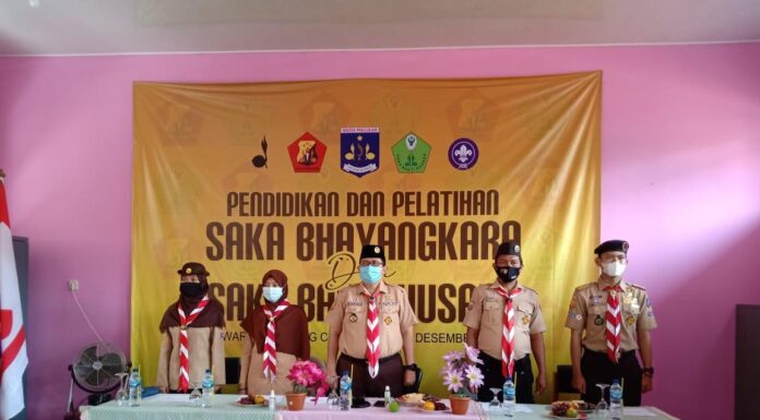 Diklat Saka Bhayangkara dan Bakti Husada Kembangkan Potensi Pramuka Kwarran Cibinong