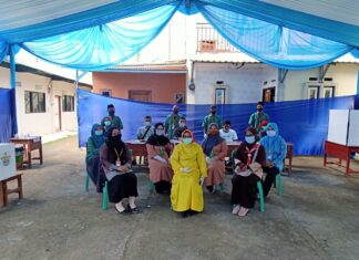 Pramuka Kwarran Ciawi bantu Pilkades serentak.