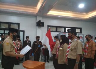 Pelantikan Kwarran Cibungbulang masa bakti 2020-2023