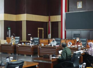 Rapat bersama Pansus Pengawasan Penanganan Covid-19 DPRD Kota Bogor
