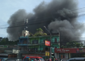 Kebakaran di Tajur. (Terkini.id)