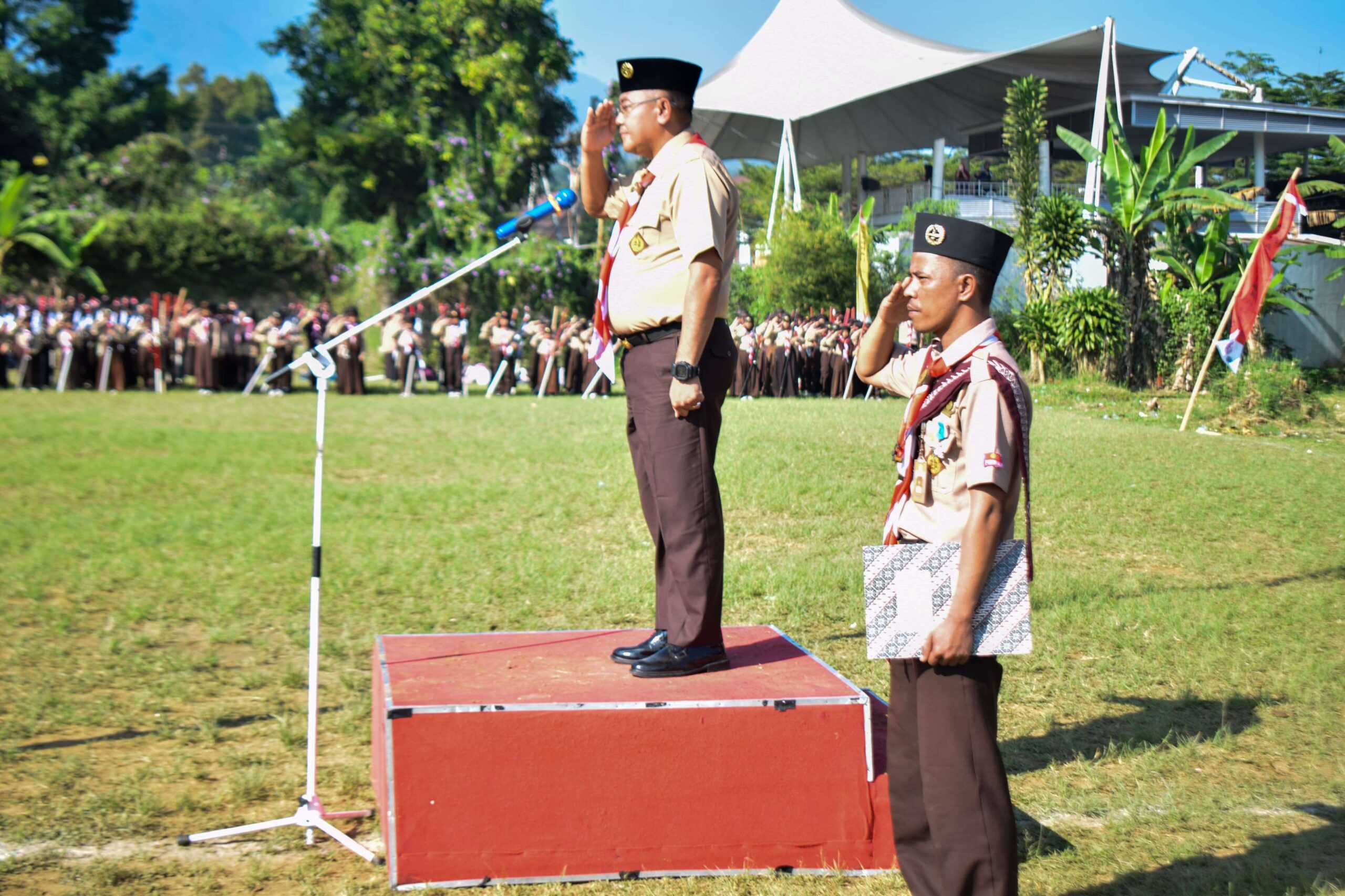 Unjuk Gelar Meriahkan Peringatan Hari Pramuka ke-63 Tingkat Kwarran Cisarua